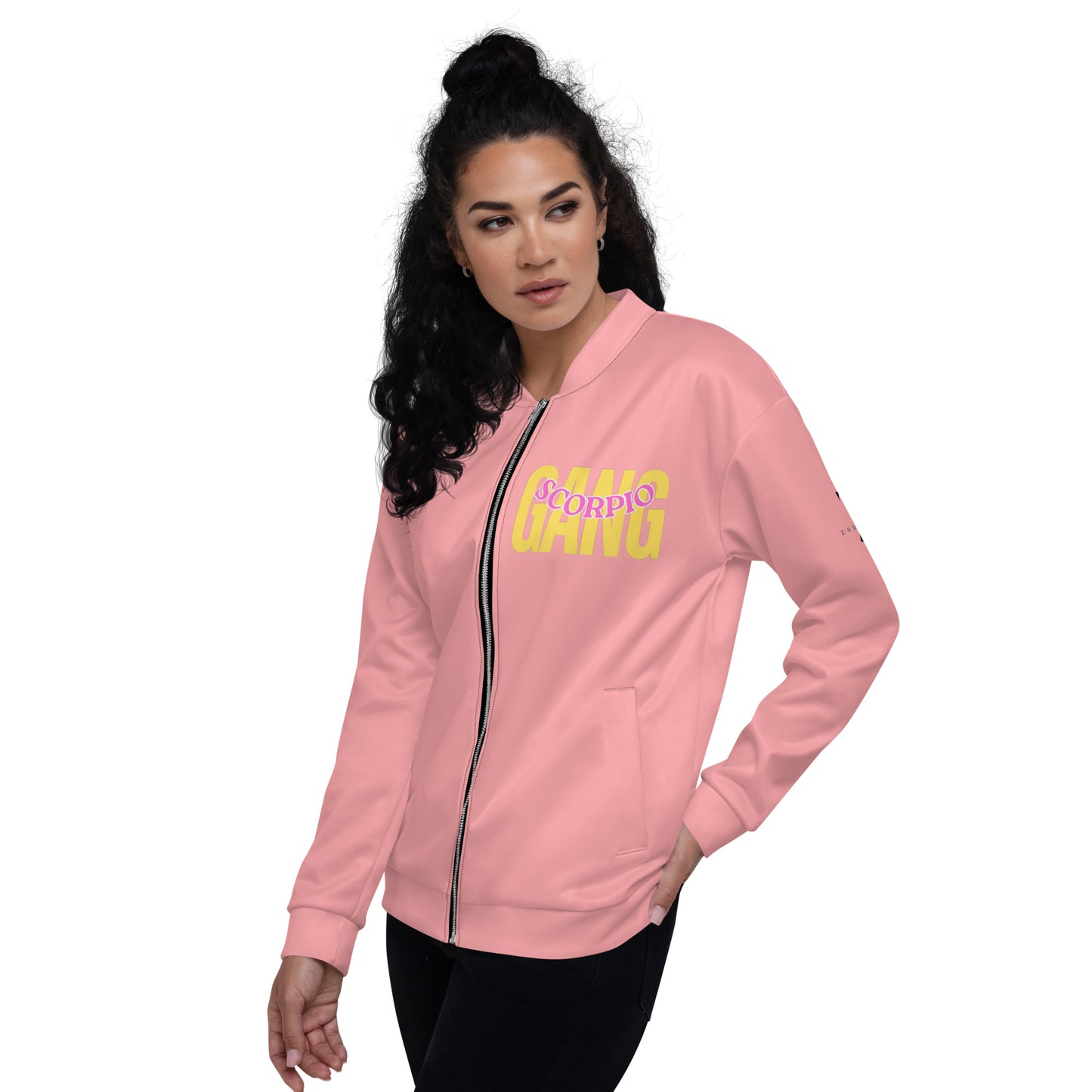 Scorpio Unisex Bomber Jacket - Pink