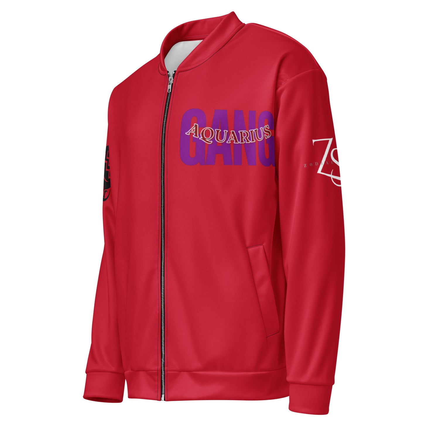 Aquarius Unisex Bomber Jacket - Red