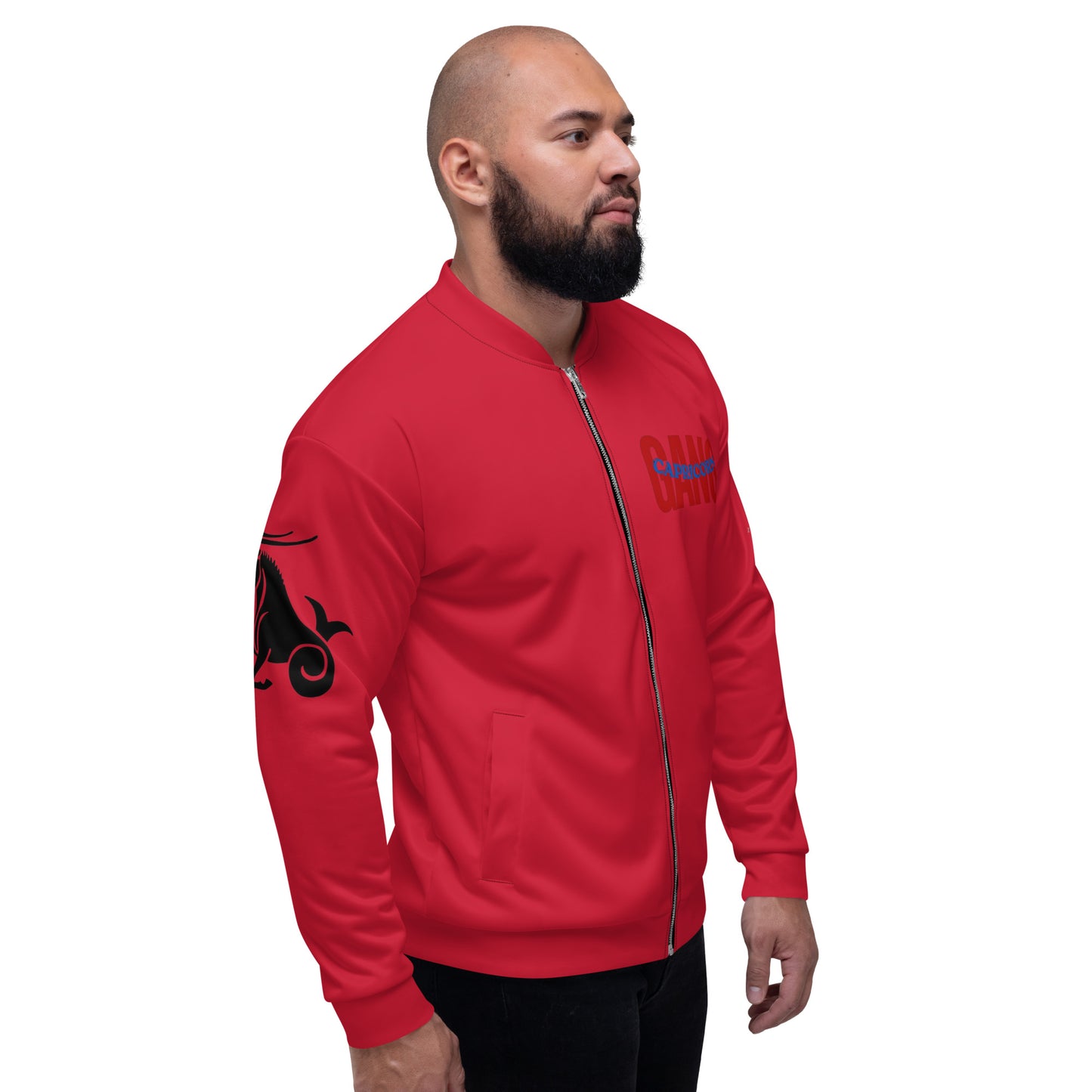 Capricorn Unisex Bomber Jacket - Red