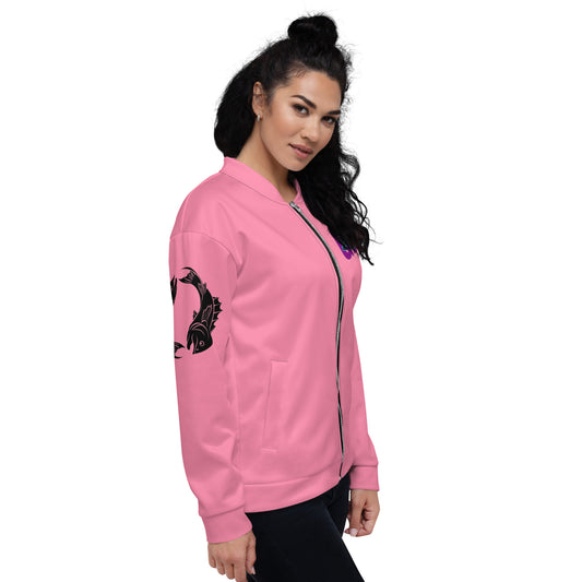 Pisces Unisex Bomber Jacket - Pink