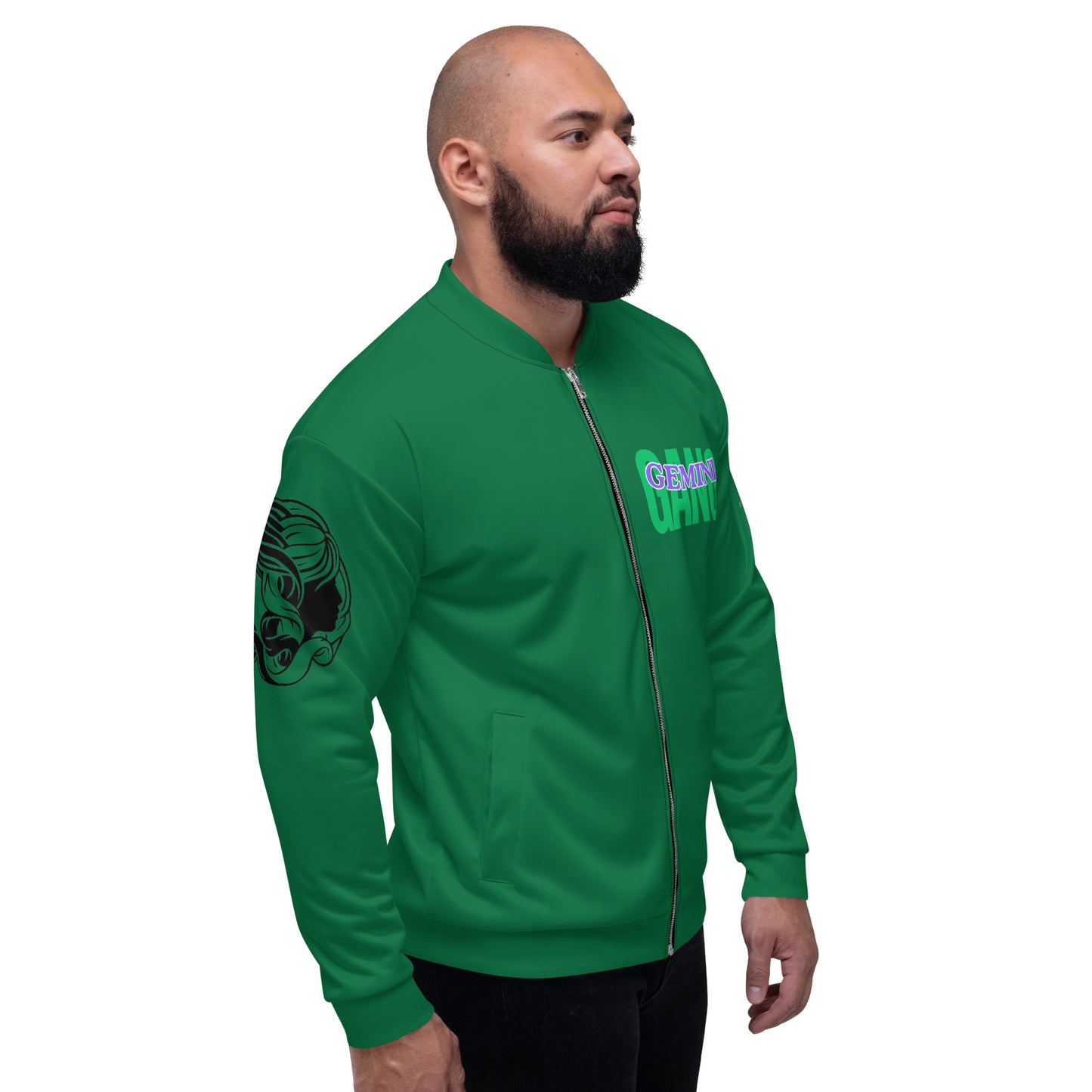 Gemini Unisex Bomber Jacket - Green