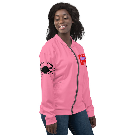 Cancer Unisex Bomber Jacket - Pink