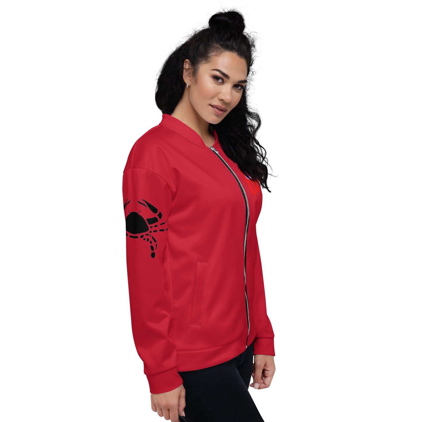 Cancer Unisex Bomber Jacket - Red