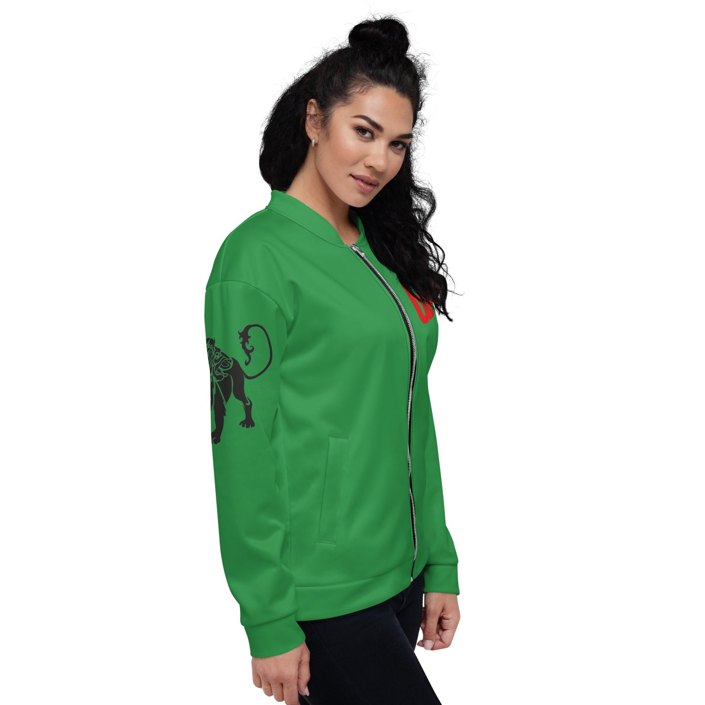 Leo Unisex Bomber Jacket - Green