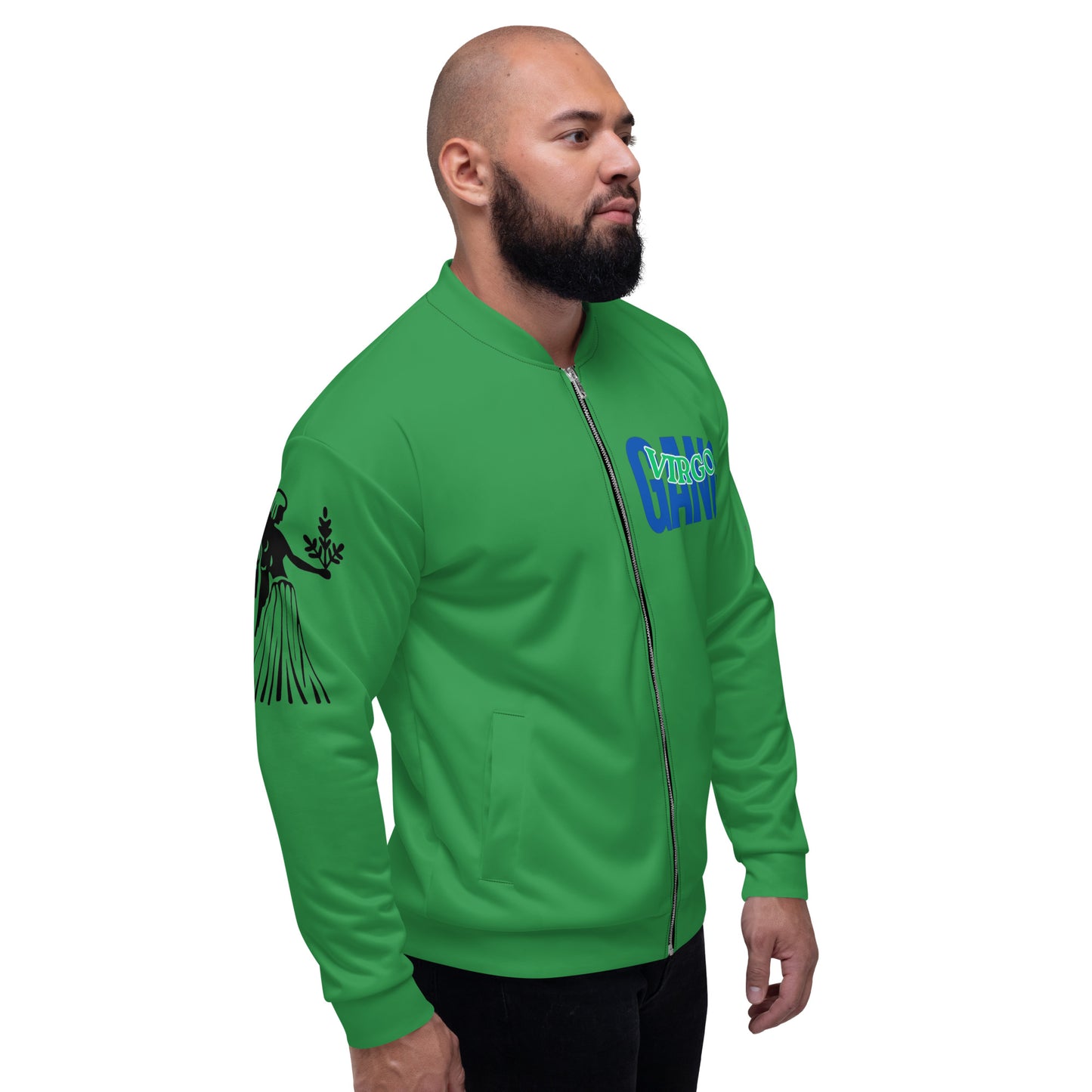 Virgo Unisex Bomber Jacket - Green