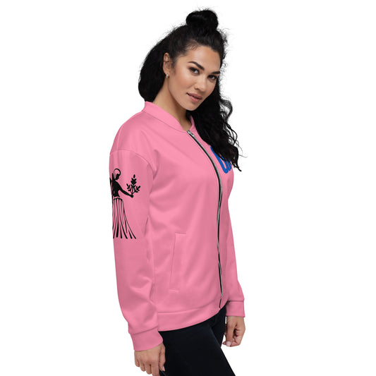 Virgo Unisex Bomber Jacket - Pink