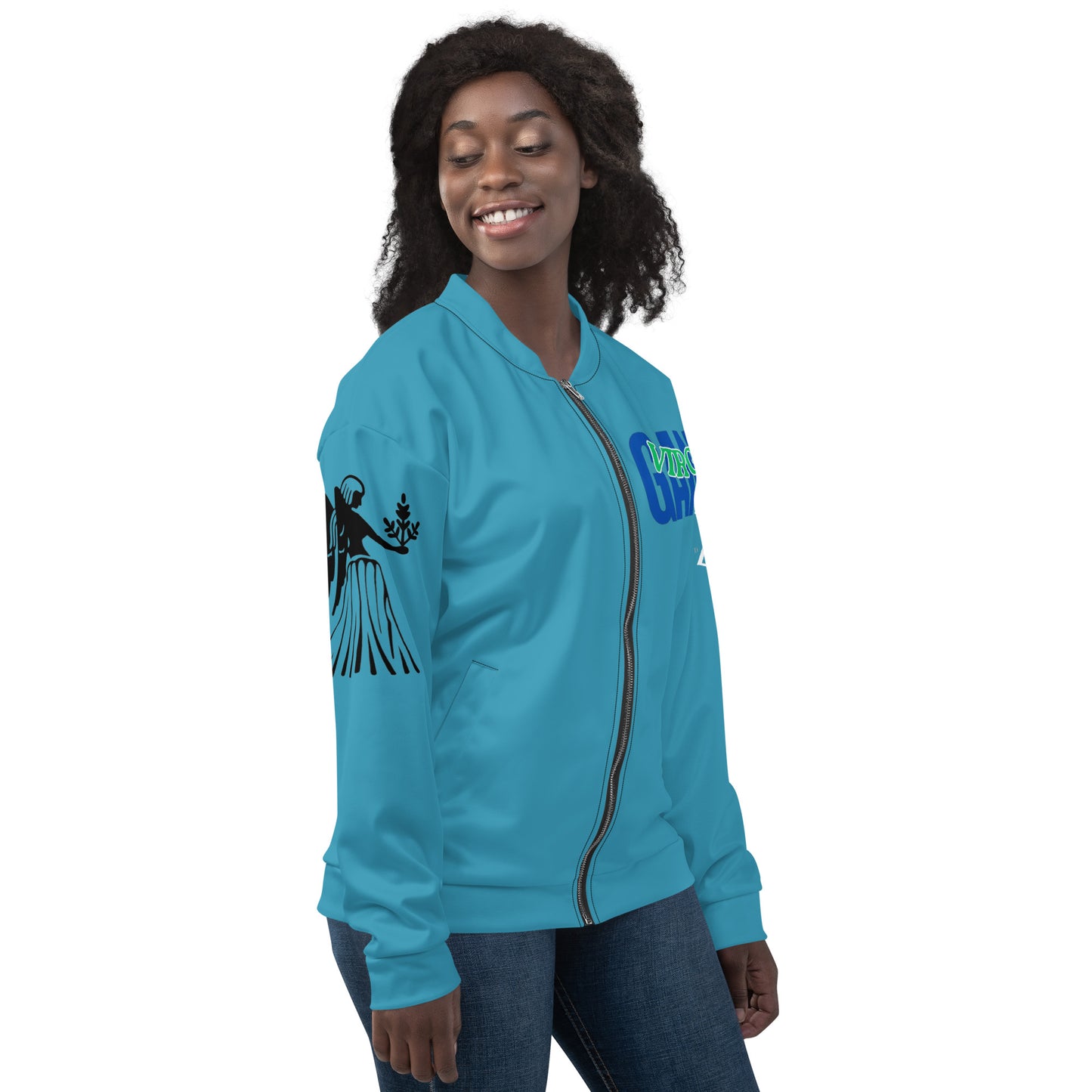 Virgo Unisex Bomber Jacket - Blue