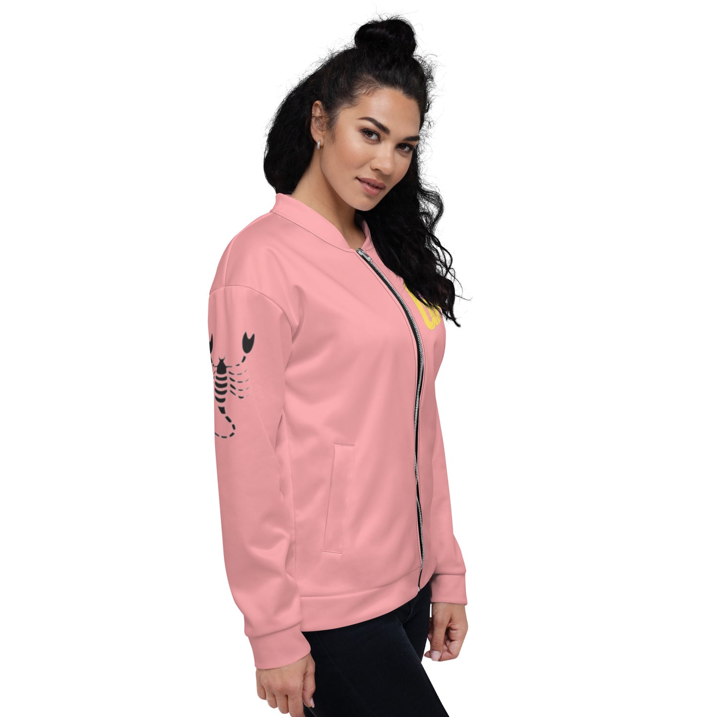 Scorpio Unisex Bomber Jacket - Pink