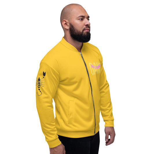 Scorpio Unisex Bomber Jacket - Yellow