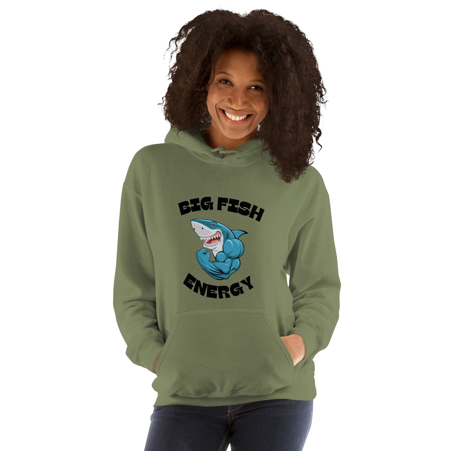 Big Fish Energy Shark Hoodie